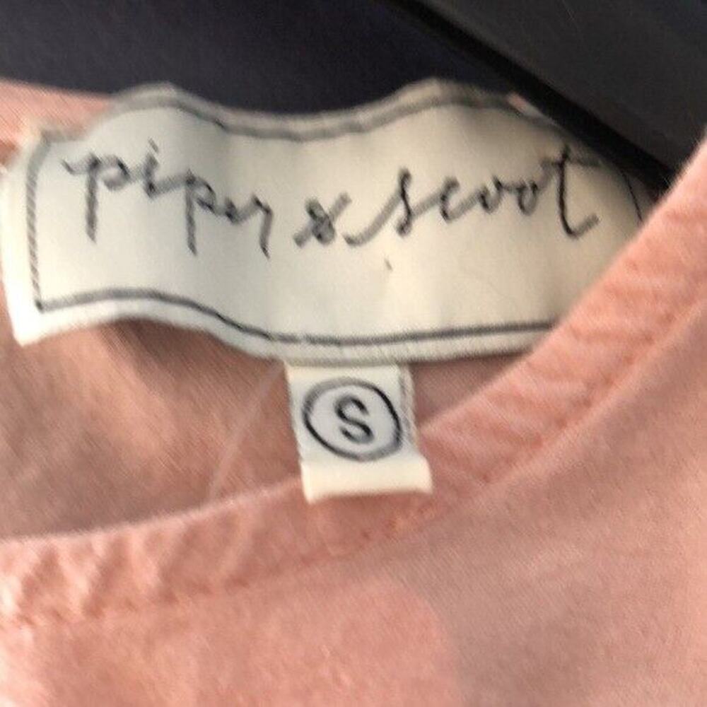 Piper And Scoot Womens S Top Mauve Pink Embroider… - image 3